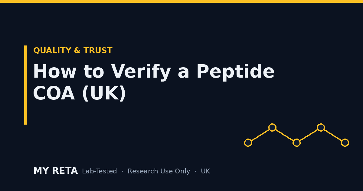How to Verify a Peptide COA (UK): Janoshik Reports Explained (2026)